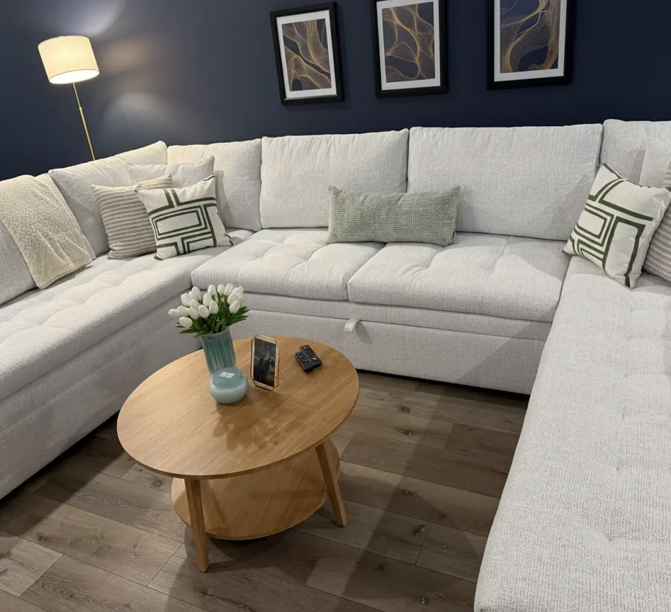 modern round coffee table for living room